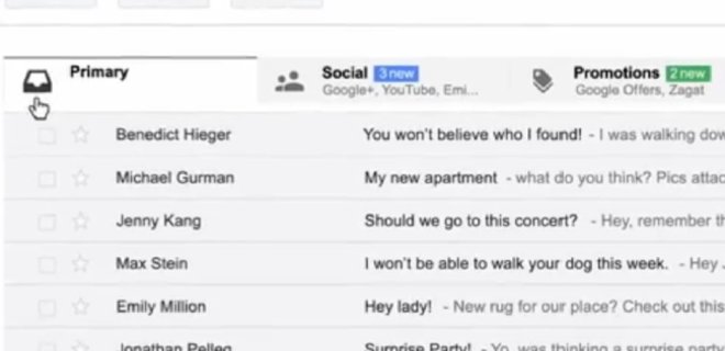 Gmail запустил функцию сортировки почты - Фото
