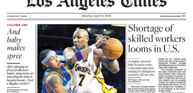 The Los Angeles Times хотят продать за $0,5 млрд - источник - Фото