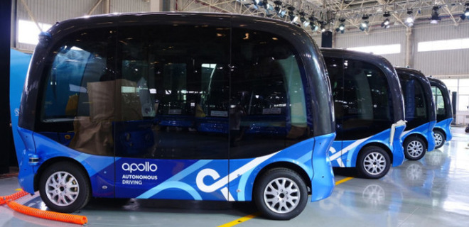 Baidu выпустила первую сотню самоуправляемых автобусов - Фото