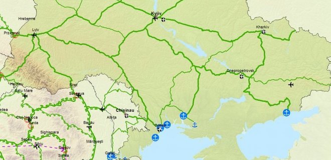 Украина стала частью Трансъевропейской транспортной сети - карты - Фото
