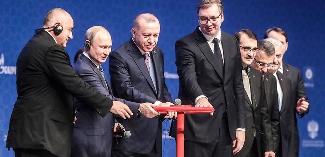 Путин и Эрдоган запустили Турецкий поток - Фото