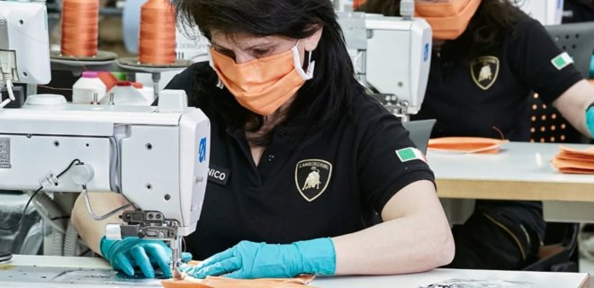 Lamborghini будет производить защитные маски и щитки для медиков - Фото