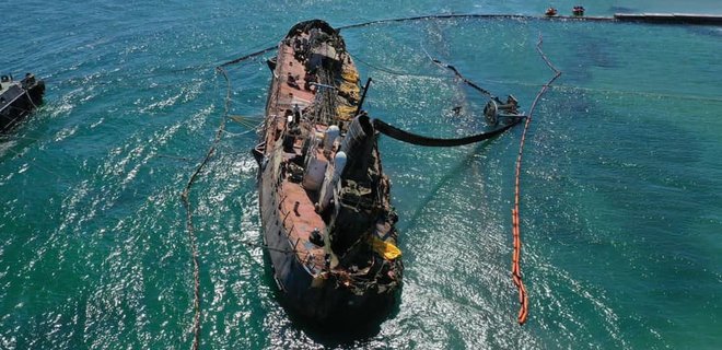 Эвакуация танкера Delfi: подъем перенесли на несколько дней: фото  - Фото