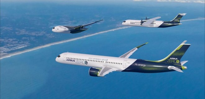Airbus представил концепт самолетов на водороде: фото  - Фото