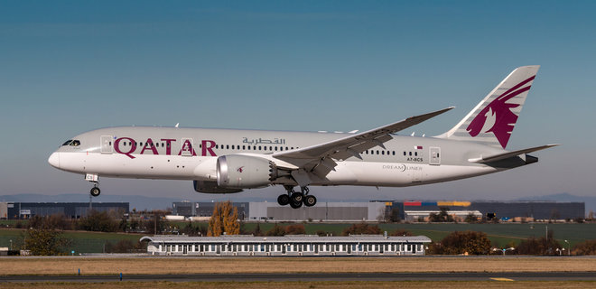 Qatar Airways начинает летать в Борисполь на 