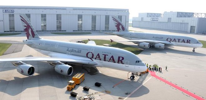 Qatar Airways вернет в небо лайнеры-гиганты A380 с первым классом – фото - Фото