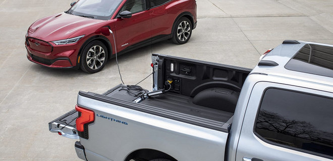 Новая модель электромобиля Ford сможет заряжать другие электрокары: фото - Фото