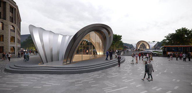Бюро Захи Хадид показало, как будут выглядеть новые станции метро в Днепре - Фото