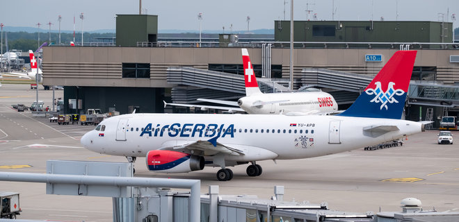 Air Serbia останньою з європейських авіакомпаній припинила польоти до Росії - Фото