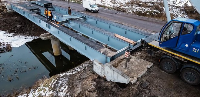 Франция помогает Черниговской области с восстановлением мостов – фото - Фото