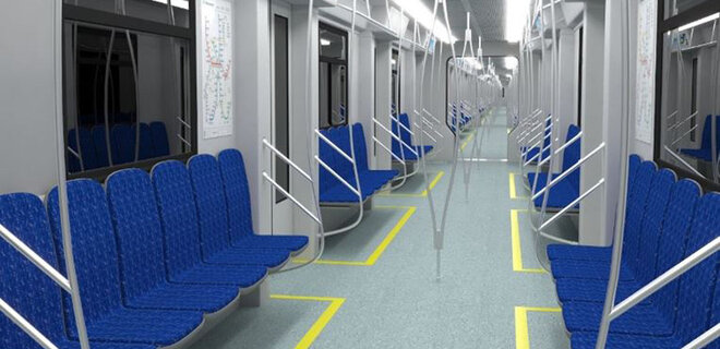 Крюківський завод показав проєкт поїзда метро з наскрізними вагонами – фото - Фото