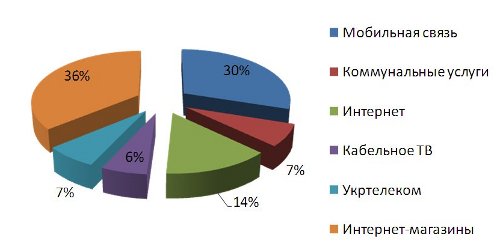 За что украинцы платят в Интернете чаще всего (диаграммы)