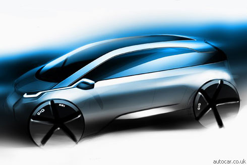 BMW показал эскиз нового электрокара